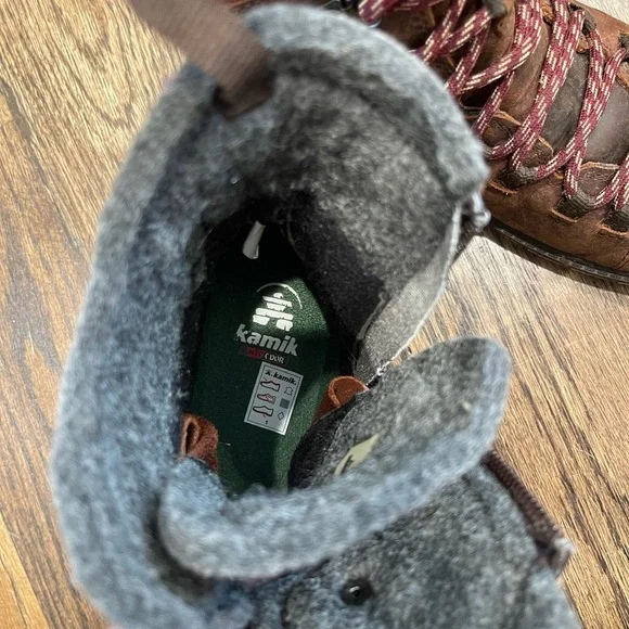 Kamik Brown Lace-Up Winter Boots women’s 9 US EUC - Picture 13 of 15